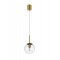 Suspension Smarter Global, metal, glass, brass, 1XE14, D.15 cm