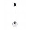 Suspension Smarter Global, metal, glass, sand black, 1XE14, D.15 cm