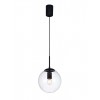 Suspension Smarter Global, metal, glass, sand black, 1XE27, D.20 cm
