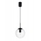 Suspension Smarter Global, metal, glass, sand black, 1XE27, D.20 cm