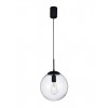 Suspension Smarter Global, metal, glass, sand black, 1XE27, D.25 cm