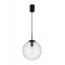 Suspension Smarter Global, metal, glass, sand black, 1XE27, D.30 cm