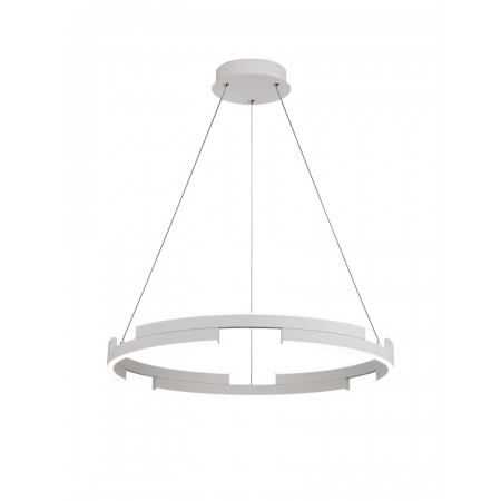 Suspension Smarter Castle, metal, sand white, dimmable, LED, 36W, 2160 lumens, warm white 3000K, D.60 cm