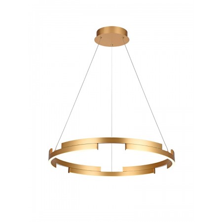 Suspension Smarter Castle, metal, matt gold, dimmable, LED, 36W, 2160 lumens, warm white 3000K, D.60 cm