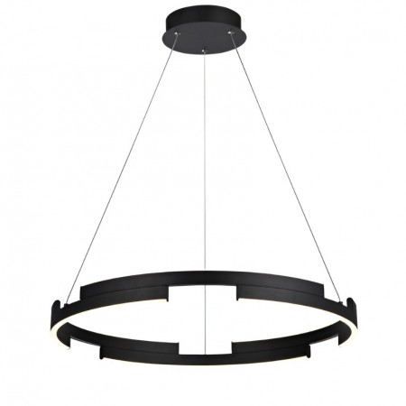 Suspension Smarter Castle, metal, sand black, dimmable, LED, 36W, 2160 lumens, warm white 3000K, D.60 cm
