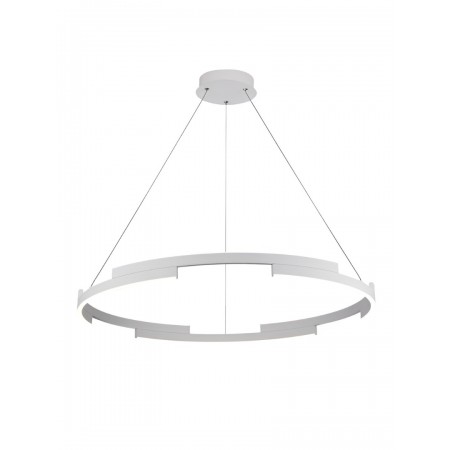 Suspension Smarter Castle, metal, sand white, dimmable, LED, 45W, 2700 lumens, warm white 3000K, D.80 cm