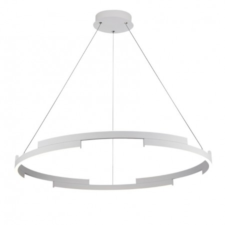 Suspension Smarter Castle, metal, sand white, dimmable, LED, 45W, 2700 lumens, warm white 3000K, D.80 cm