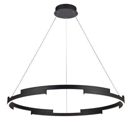 Suspension Smarter Castle, metal, sand black, dimmable, LED, 45W, 2700 lumens, warm white 3000K, D.80 cm
