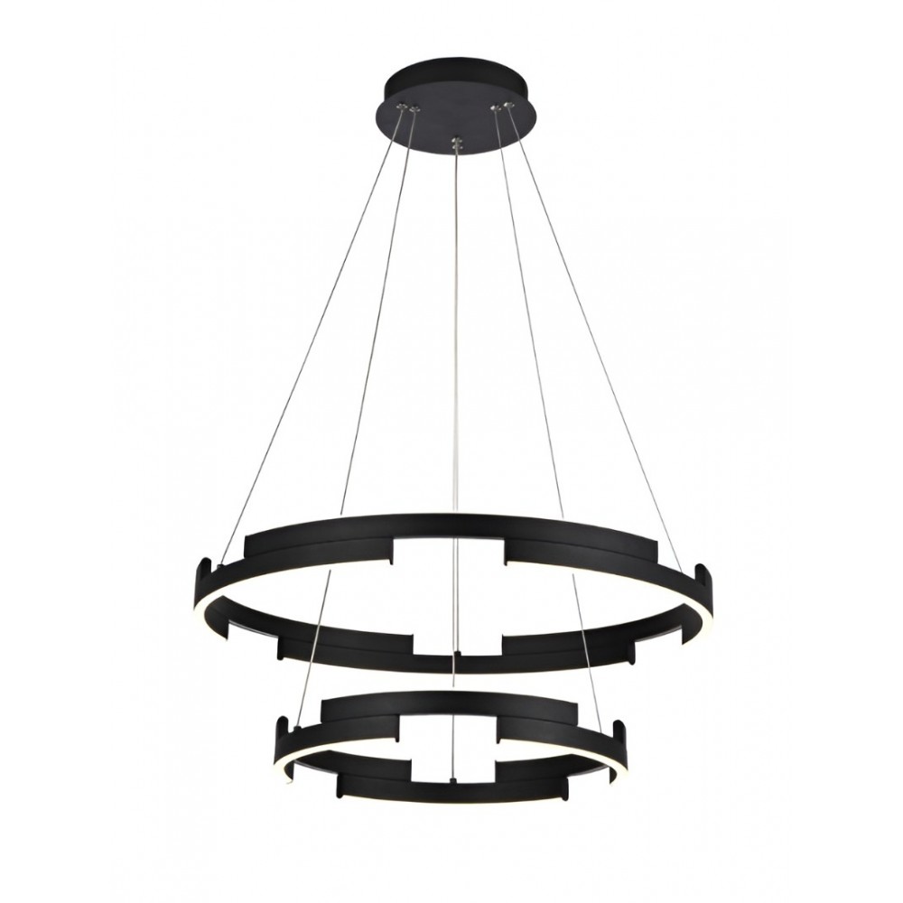 Suspension Smarter Castle, metal, sand black, dimmable, LED, 60W, 3600 lumens, warm white 3000K, D.60 cm