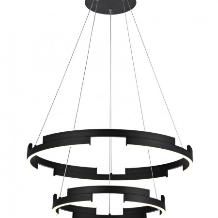 Suspension Smarter Castle, metal, sand black, dimmable, LED, 60W, 3600 lumens, warm white 3000K, D.60 cm