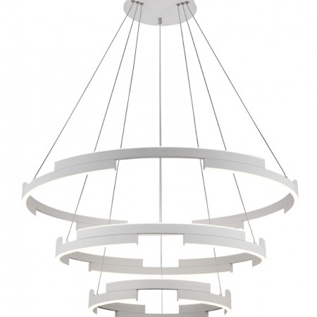 Suspension Smarter Castle, metal, sand white, dimmable, LED, 80W, 4800 lumens, warm white 3000K, D.80 cm
