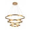 Suspension Smarter Castle, metal, matt gold, dimmable, LED, 80W, 4800 lumens, warm white 3000K, D.80 cm