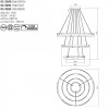 Suspension Smarter Castle, metal, sand black, dimmable, LED, 80W, 4800 lumens, warm white 3000K, D.80 cm