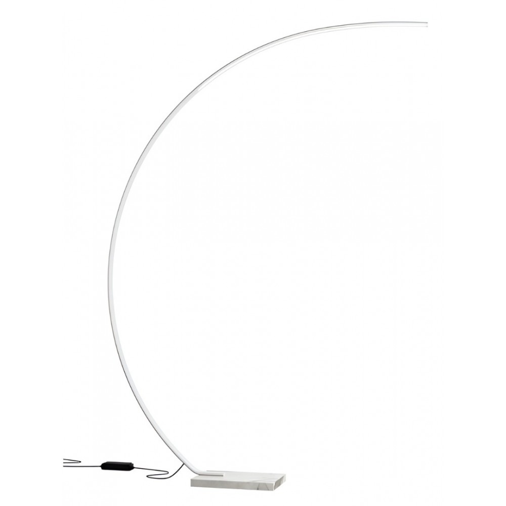 Floor lamp Smarter Carver, metal, sand white, dimmable, LED, 16W, 1000 lumens, warm white 3000K, H.192 cm