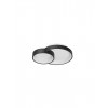 Ceiling lamp Smarter Combi, metal, sand black, dimmable, LED CCT, 40W, 3433 lumens, 3000K/4000K/6000K, L.48 cm