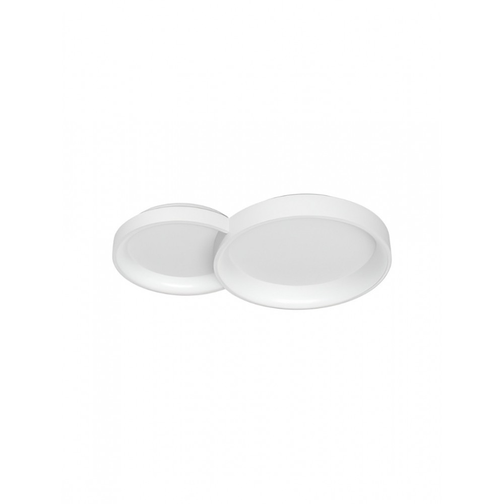 Ceiling lamp Smarter Combi, metal, sand white, dimmable, LED CCT, 50W, 4248 lumens, 3000K/4000K/6000K, L.72 cm