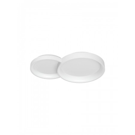 Ceiling lamp Smarter Combi, metal, sand white, dimmable, LED CCT, 50W, 4248 lumens, 3000K/4000K/6000K, L.72 cm