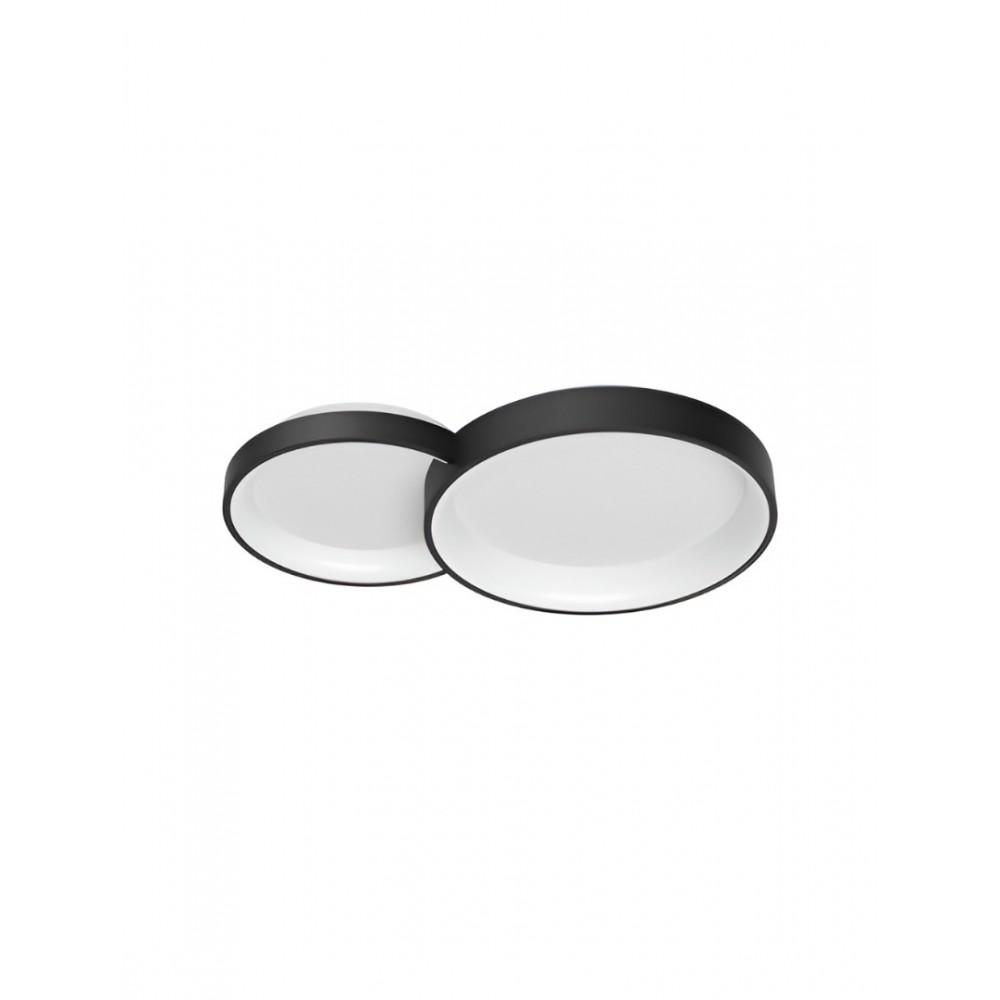 Ceiling lamp Smarter Combi, metal, sand black, dimmable, LED CCT, 50W, 4248 lumens, 3000K/4000K/6000K, L.72 cm