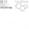 Ceiling lamp Smarter Combi, metal, matt gold, dimmable, LED CCT, 72W, 5898 lumens, 3000K/4000K/6000K, L.105 cm