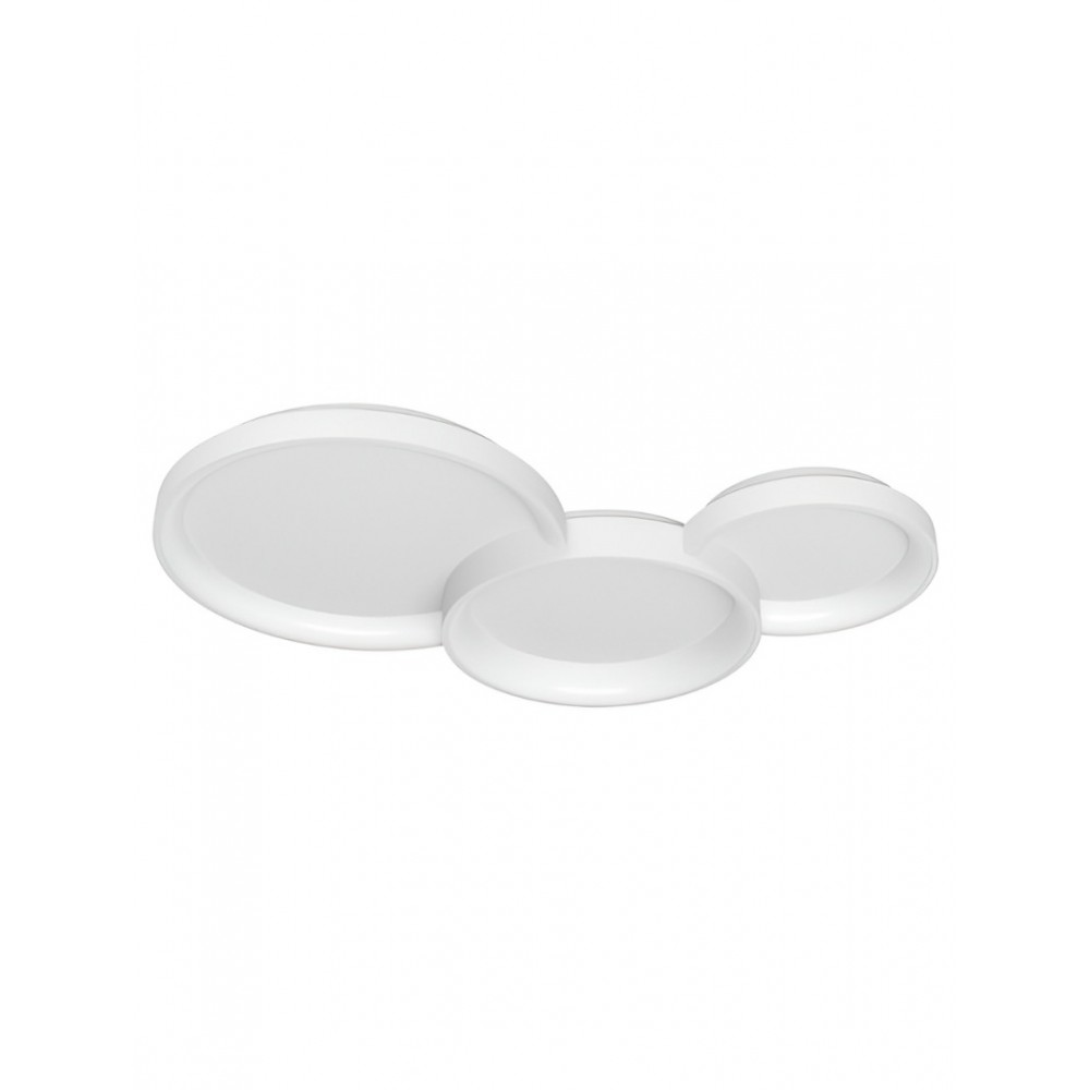 Ceiling lamp Smarter Combi, metal, sand white, dimmable, LED CCT, 72W, 5898 lumens, 3000K/4000K/6000K, L.105 cm