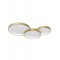 Ceiling lamp Smarter Combi, metal, matt gold, dimmable, LED CCT, 72W, 5898 lumens, 3000K/4000K/6000K, L.105 cm