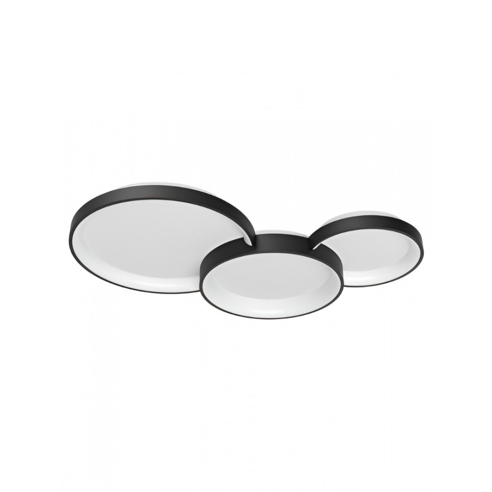 Ceiling lamp Smarter Combi, metal, sand black, dimmable, LED CCT, 72W, 5898 lumens, 3000K/4000K/6000K, L.105 cm