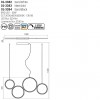 Suspension Smarter Athena, metal, sand black, dimmable, LED CCT, 40W, 3330 lumens, 3000K/4000K/6000K, L.100 cm