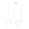 Suspension Smarter Athena, metal, sand white, dimmable, LED CCT, 40W, 3330 lumens, 3000K/4000K/6000K, L.100 cm