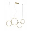 Suspension Smarter Athena, metal, matt gold, dimmable, LED CCT, 40W, 3330 lumens, 3000K/4000K/6000K, L.100 cm