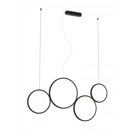 Suspension Smarter Athena, metal, sand black, dimmable, LED CCT, 40W, 3330 lumens, 3000K/4000K/6000K, L.100 cm