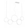 Suspension Smarter Athena, metal, sand white, dimmable, LED CCT, 50W, 3978 lumens, 3000K/4000K/6000K, L.120 cm