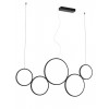 Suspension Smarter Athena, metal, sand black, dimmable, LED CCT, 50W, 3978 lumens, 3000K/4000K/6000K, L.120 cm