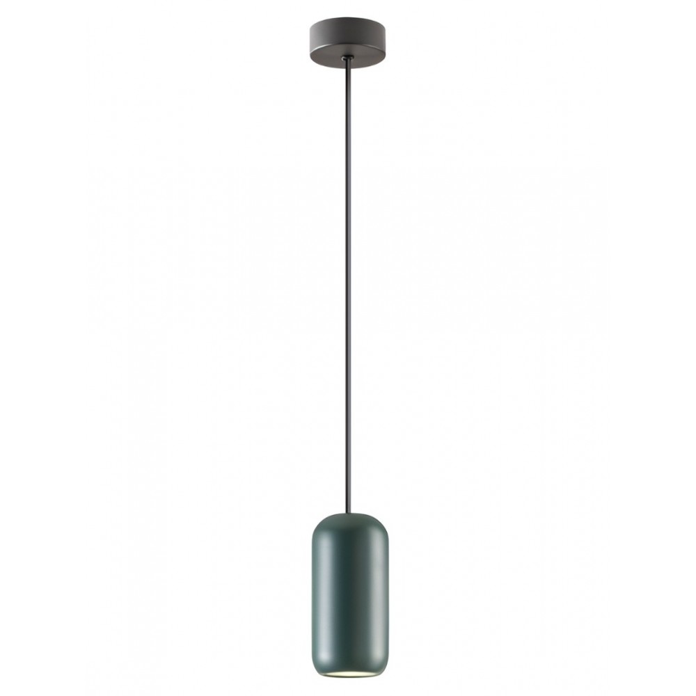 Suspension Smarter Boom, metal, sand green, 1XGU10, D.8 cm