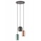 Suspension Smarter Boom, metal, multicolored, 3XGU10, D.33 cm