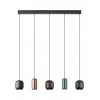 Suspension Smarter Boom, metal, multicolored, 5XGU10, L.102 cm