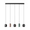 Suspension Smarter Boom, metal, multicolored, 5XGU10, L.102 cm