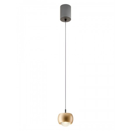 Suspension Smarter Aves, metal, matt gold, LED, 12W, 720 lumens, warm white 3000K, D.9 cm