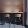 Suspension Smarter Aves, metal, matt coffee, LED, 12W, 720 lumens, warm white 3000K, D.9 cm