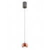 Suspension Smarter Aves, metal, matt coffee, LED, 12W, 720 lumens, warm white 3000K, D.9 cm