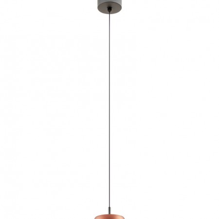 Suspension Smarter Aves, metal, matt coffee, LED, 12W, 720 lumens, warm white 3000K, D.9 cm