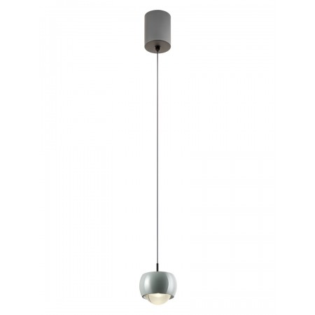 Suspension Smarter Aves, metal, light shine grey, LED, 12W, 720 lumens, warm white 3000K, D.9 cm
