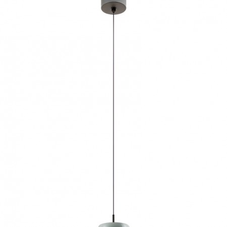 Suspension Smarter Aves, metal, light shine grey, LED, 12W, 720 lumens, warm white 3000K, D.9 cm