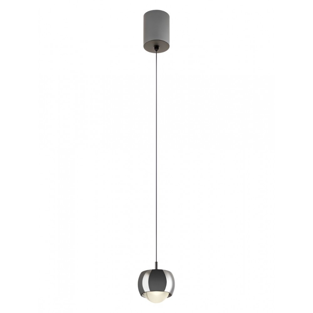 Suspension Smarter Aves, metal, black chrome, LED, 12W, 720 lumens, warm white 3000K, D.9 cm
