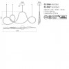 Suspension Smarter Henk, metal, silicon diffuser, sand black, dimmable, LED, 54W, 2700 lumens, warm white 3000K, L.150 cm