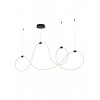 Suspension Smarter Henk, metal, silicon diffuser, sand black, dimmable, LED, 54W, 2700 lumens, warm white 3000K, L.150 cm