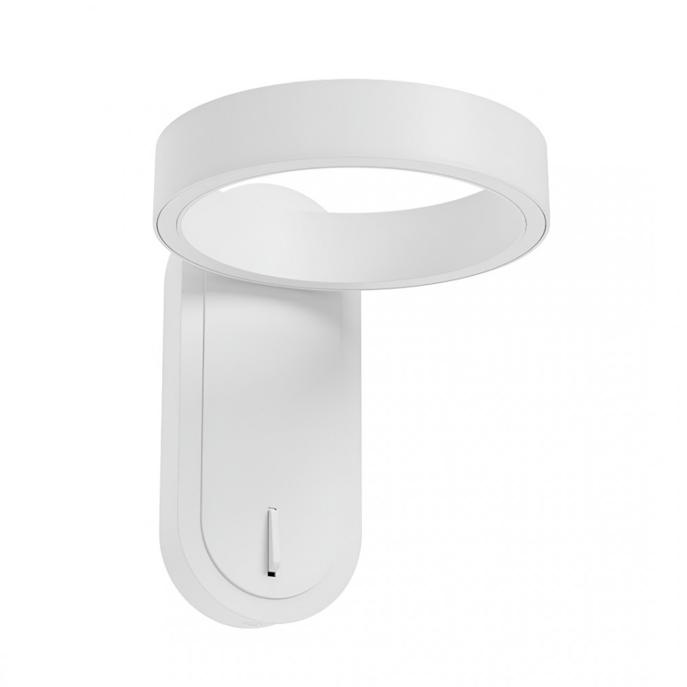 Wall lamp Smarter Keen, metal, sand white, LED, 6W, 440 lumens, warm white 3000K, H.18 cm