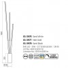 Floor lamp Smarter Herald, metal, sand white, dimmable, LED CCT, 36W, 2280 lumens, 3000K/4000K, H.164 cm