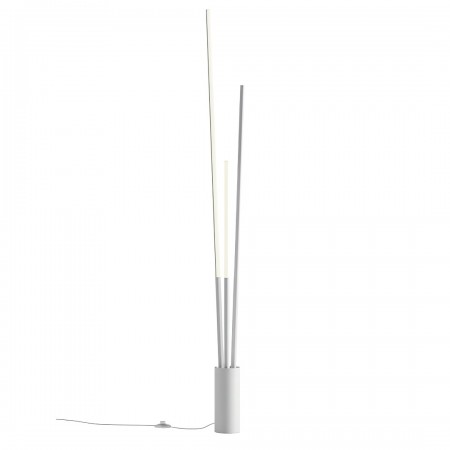 Floor lamp Smarter Herald, metal, sand white, dimmable, LED CCT, 36W, 2280 lumens, 3000K/4000K, H.164 cm