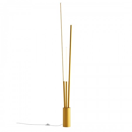 Floor lamp Smarter Herald, metal, matt gold, dimmable, LED CCT, 36W, 2280 lumens, 3000K/4000K, H.164 cm
