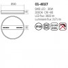 Ceiling lamp Smarter Demy, metal, sand black/matt gold, LED, 36W, 2171 lumens, warm white 3000K, D.50 cm
